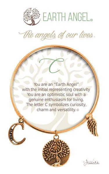Letter C Earth Angel Bracelet